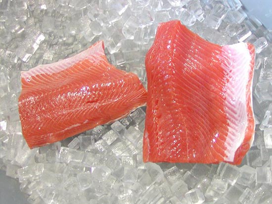 Pink salmon fillet